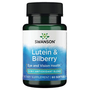 Swanson Lutein & Mustikas - 60 geeli
