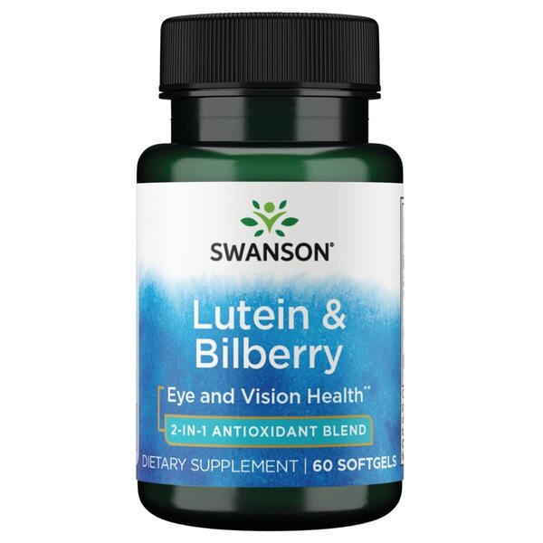 Swanson Lutein & Mustikas - 60 geeli