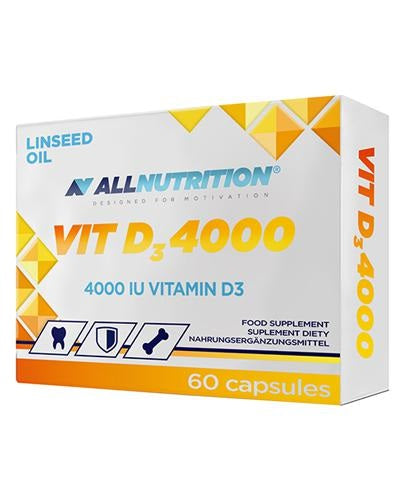Allnutrition Vit D3 4000, 4000 IU – 60 kapslit