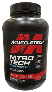 MuscleTech Nitro-Tech, maasikamaitseline – 1820 g