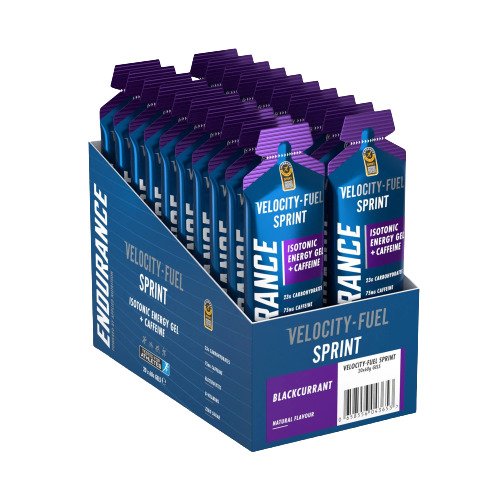 Applied Nutrition Endurance Sprint isotooniline energiageel kofeiiniga, mustsõstar - 20 x 60 g