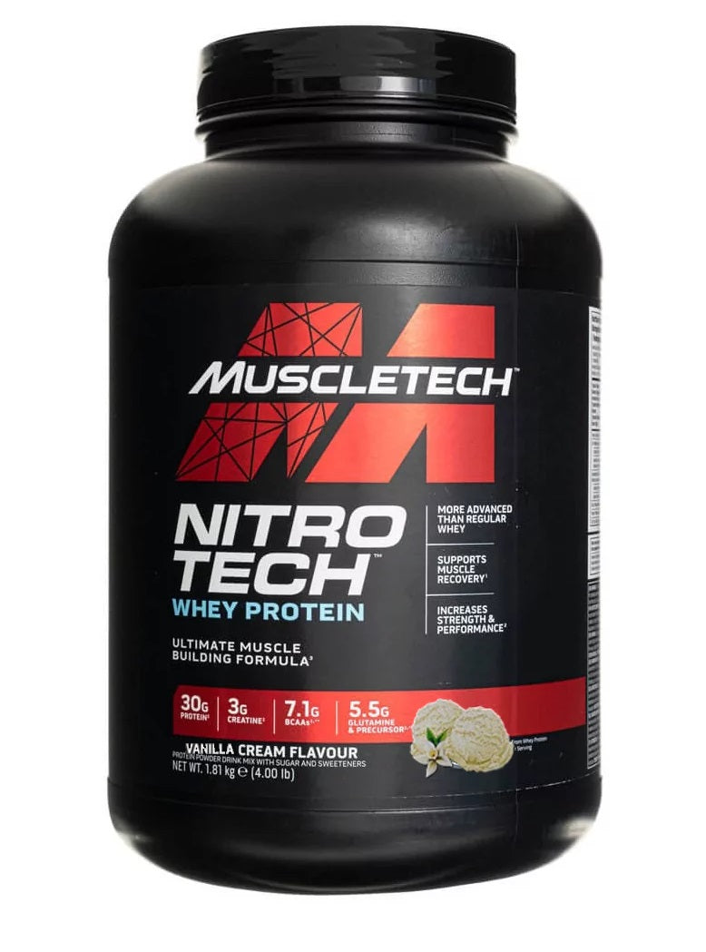 MuscleTech Nitro-Tech, vanillikreem – 1810 g