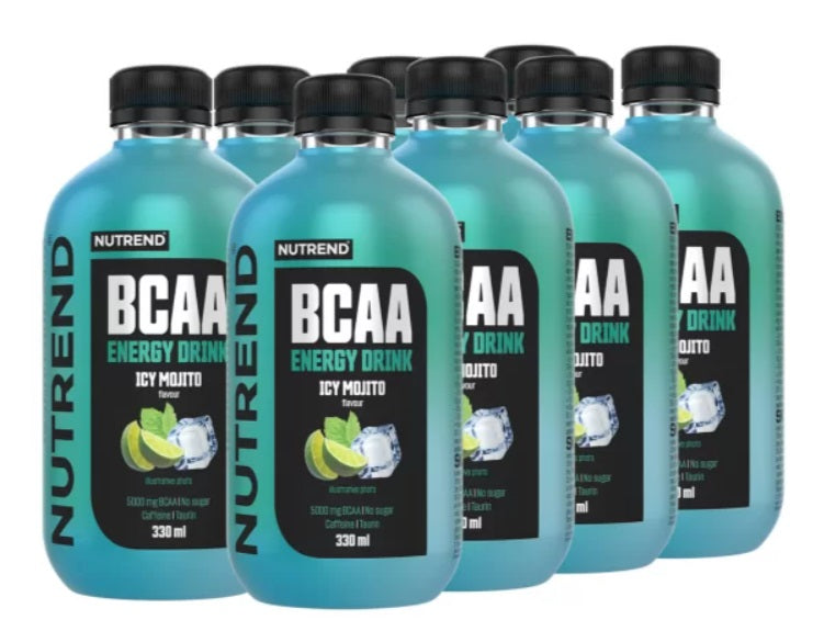 Nutrend BCAA energiajook, jäämojito – 8 x 330 ml.