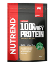 Nutrend 100% vadakuvalgu pulber, maasikamaitseline - 400 g