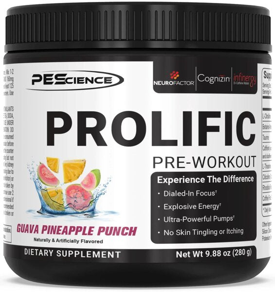 PEScience Prolific, guajaavi-ananassi punš - 280 g