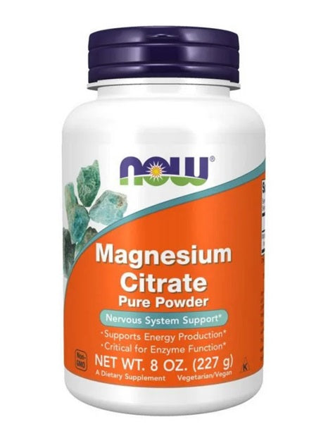 NOW Foods magneesiumtsitraat, puhas pulber - 227 g