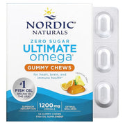 Nordic Naturals Ultimate Omega kummikommid, 1200 mg troopiliste puuviljadega – 54 kummikommi