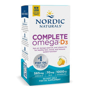 Nordic Naturals Complete Omega-D3, 565 mg sidrunimaitseline – 120 kapslit