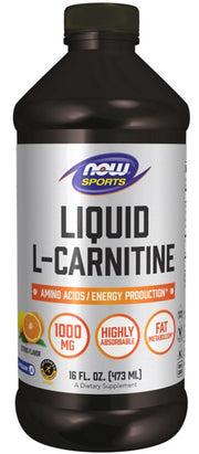 NOW Foods vedel L-karnitiin, 1000 mg tsitruse – 473 ml.
