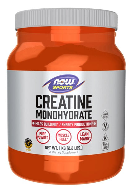 NOW Foods Kreatiinmonohüdraat, puuder - 1000 g