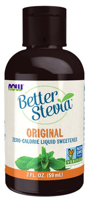 NOW Foods Better Stevia vedelik, originaal – 59 ml.
