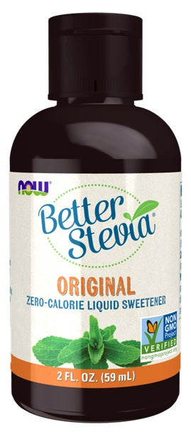 NOW Foods Better Stevia vedelik, originaal – 59 ml.