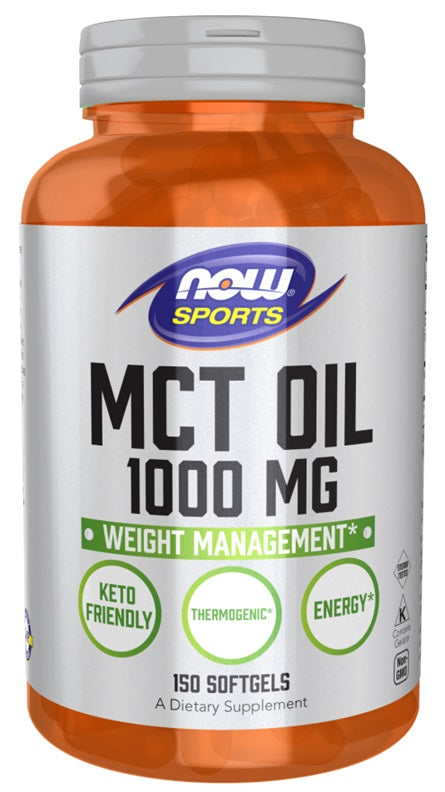 NOW Foods MCT õli, 1000 mg – 150 kapslit