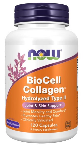 NOW Foods BioCell kollageen hüdrolüüsitud II tüüpi - 120 kapslit