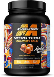 MuscleTech Nitro-Tech 100% Whey Gold, soolakaramelli maitseline – 908 g