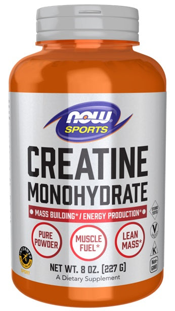 NOW Foods kreatiinmonohüdraat, puhas pulber - 227 g