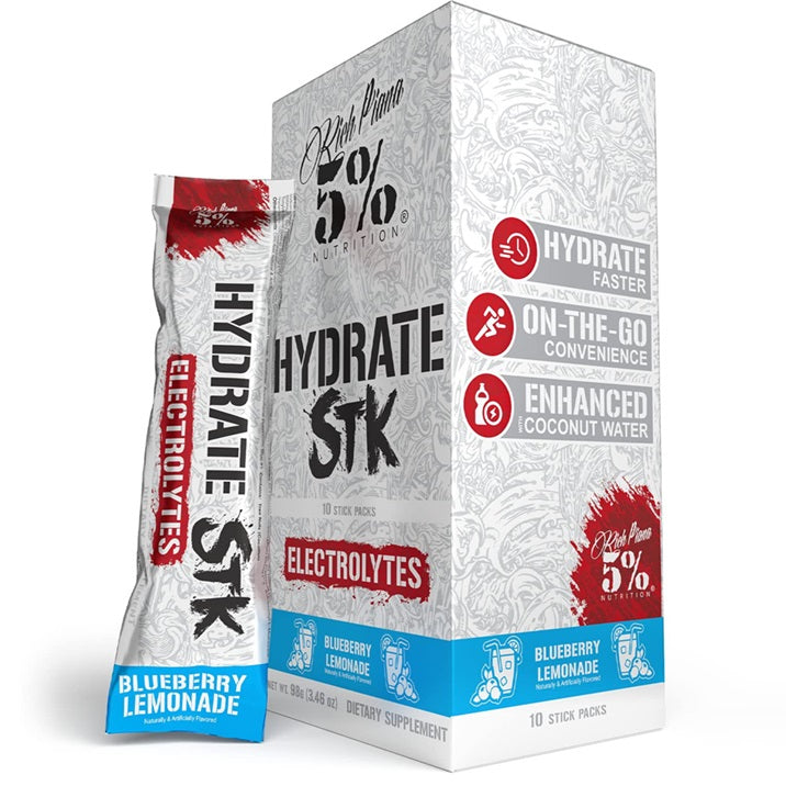 5% Nutrition Nutrition Hydrate – legendaarse sarja pakendid, mustika limonaad – 10 x 9 g