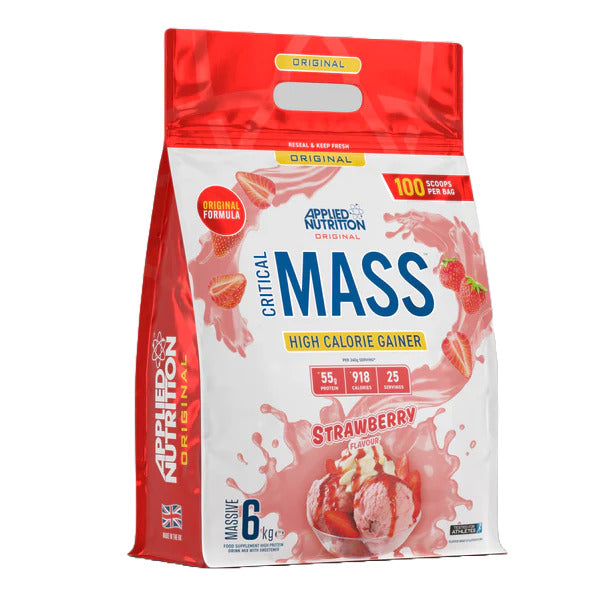 Applied Nutrition Critical Mass – originaalne, maasika maitsega – 6000 g