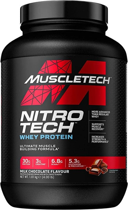 MuscleTech Nitro-Tech, piimašokolaad – 1810 g
