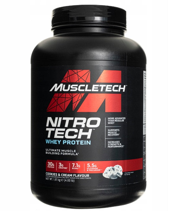MuscleTech Nitro-Tech, küpsised ja koor – 1810 g