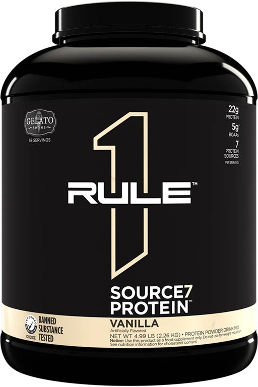 Rule One Source7 valgud, vanillijäätis – 2260 g