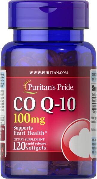 Puritan's Pride koensüüm Q10, 100 mg – 120 kapslit