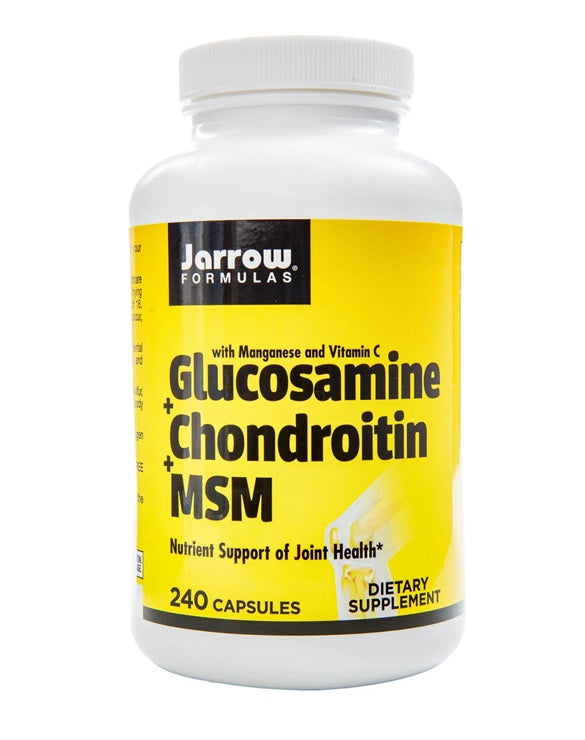 Jarrow Formulas Glucosamine + Chondroitin + MSM – 240 kapslit