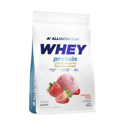Allnutrition vadakuproteiini kontsentraat Premium, maasika-suve maitse – 700 g