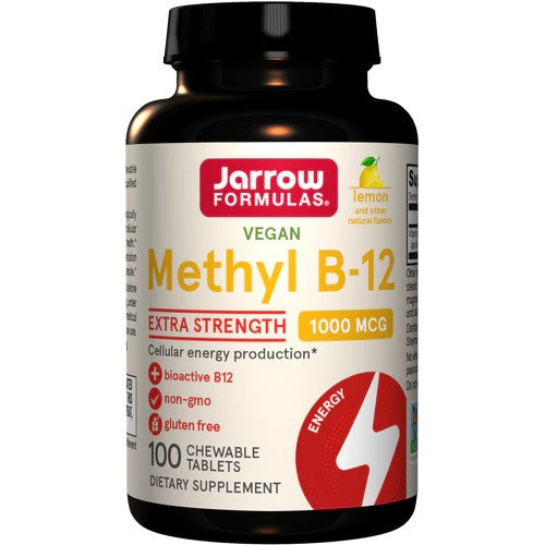Jarrow Formulas Methyl B - 12, 1000mcg (sidrun) - 100 närimistabletti