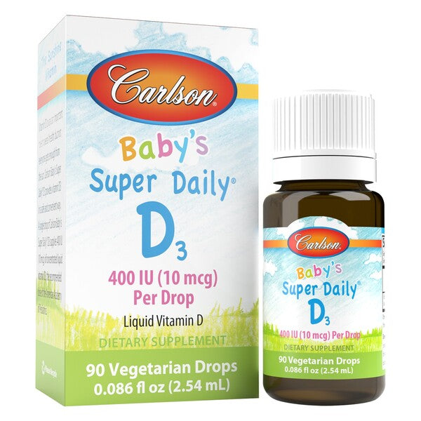 Carlson Labs Baby's Super Daily D3, 400 IU – 2,54 ml.