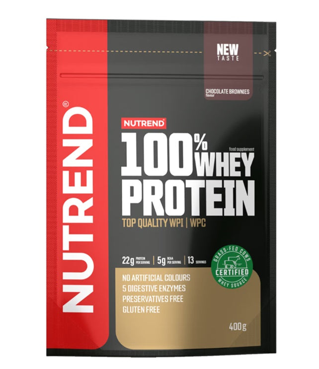 Nutrend 100% vadakuvalgu pulber, šokolaadikoogid – 400 g