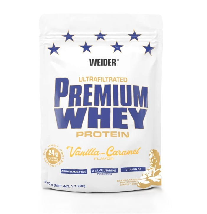 Weider Premium Whey, Vanilline karamell - 500g