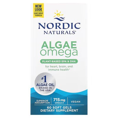 Nordic Naturals vetikate oomega, 715 mg oomega-3 – 60 kapslit