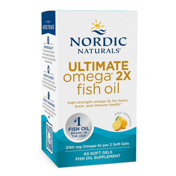 Nordic Naturals Ultimate Omega 2X, 2150 mg sidrunimaitseline – 60 kapslit