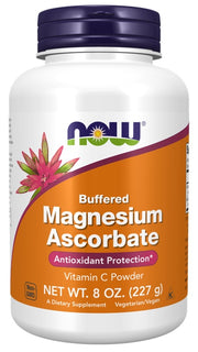 NOW Foods magneesiumaskorbaat, puhverdatud pulber – 227 g