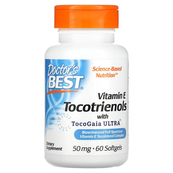 Doctor's Best tokotrienoolid, 50 mg – 60 kapslit
