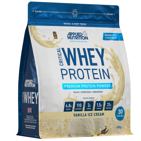 Applied Nutrition Critical Whey vadakuvalgu pulber, vanillijäätis – 900 g