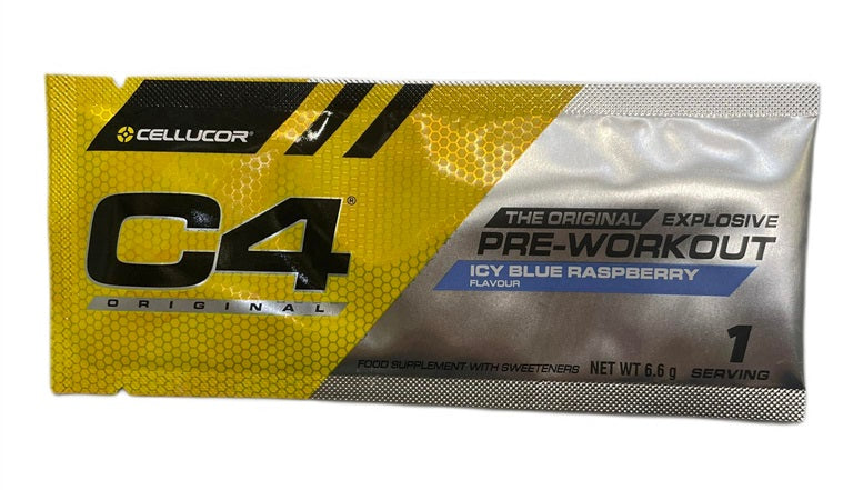 Cellucor C4 Original, jääsinise vaarika maitse – 6,6 g (1 portsjon)