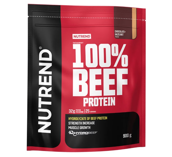 Nutrend 100% veiseliha valguga jook, šokolaadi-sarapuupähkli maitseline – 900 g