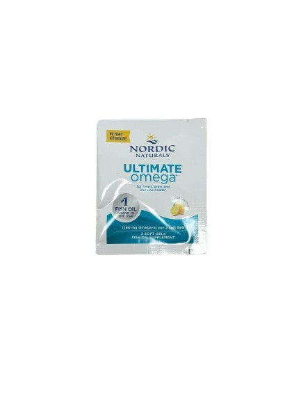 Nordic Naturals Ultimate Omega, 1280 mg, sidrunimaitseline – 2 kapslit (1 portsjon)