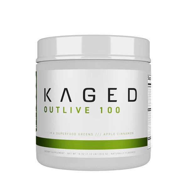 Kaged Muscle Outlive 100, õuna ja kaneeli maitseline – 510 g