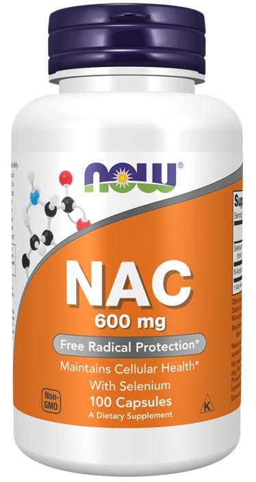 NOW Foods NAC seleeniga, 600 mg - 100 kapslit