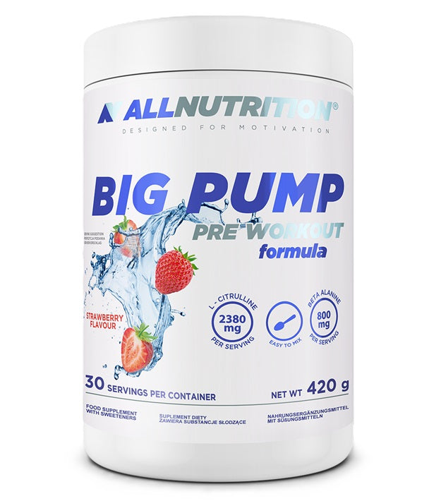 Allnutrition Big Pump maitseline, maasikamaitseline – 420 g