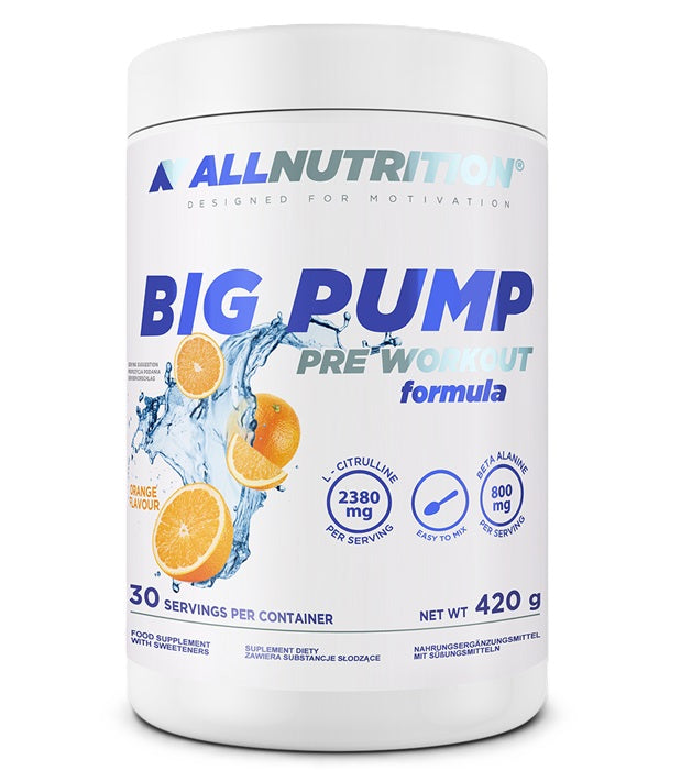 Allnutrition Big Pump, apelsinimaitseline – 420 g