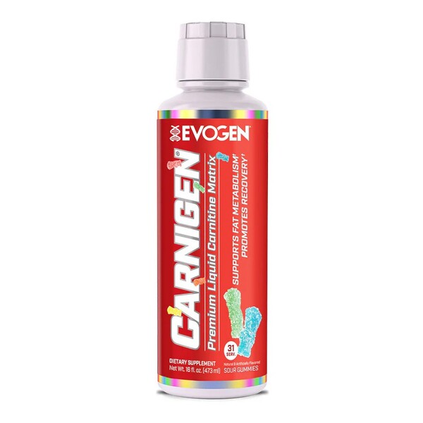 Evogen Carnigen vedelad hapud kummikommid - 473 ml.