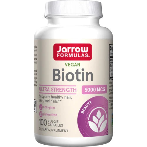 Jarrow Formulas biotiin, 5000 mcg - 100 kapslit