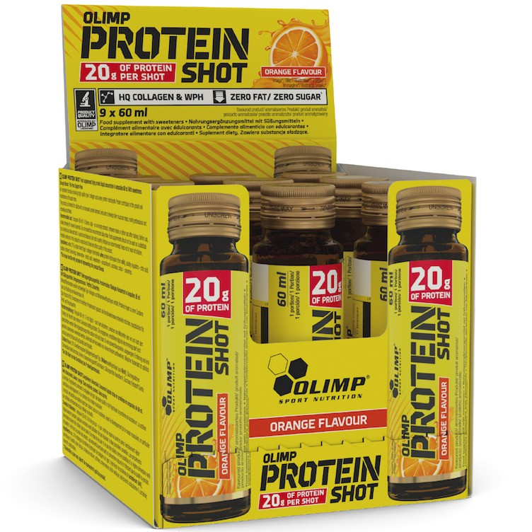 Olimp Nutrition valgušot, apelsinimaitsega – 9 x 60 ml.