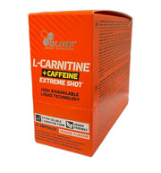 Olimp Nutrition L-karnitiin + kofeiin Extreme Shot, apelsinimaitseline - 10 x 25 ml.