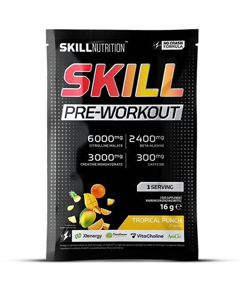 Skill Nutrition treeningeelne toidulisand Tropical Punch – 16 g (1 portsjon)