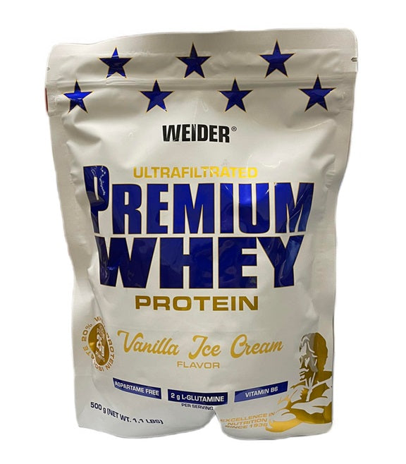 Weider Premium Whey, Vanillijäätis - 500g